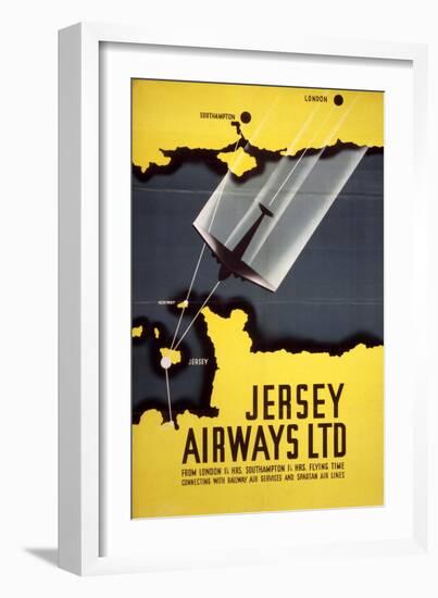 Jersey Airways LTD--Framed Art Print