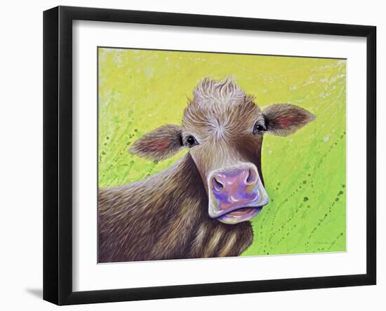 Jersey Cow-Michelle Faber-Framed Giclee Print