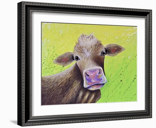 Jersey Cow-Michelle Faber-Framed Giclee Print