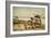 Jersey Shore - Bicycles and Beach Scene-Lantern Press-Framed Art Print