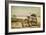 Jersey Shore - Bicycles and Beach Scene-Lantern Press-Framed Art Print