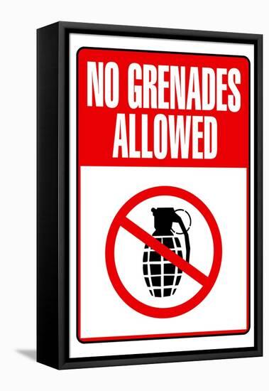 Jersey Shore No Grenades Allowed TV-null-Framed Stretched Canvas