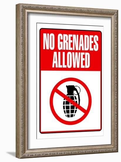 Jersey Shore No Grenades Allowed TV-null-Framed Premium Giclee Print