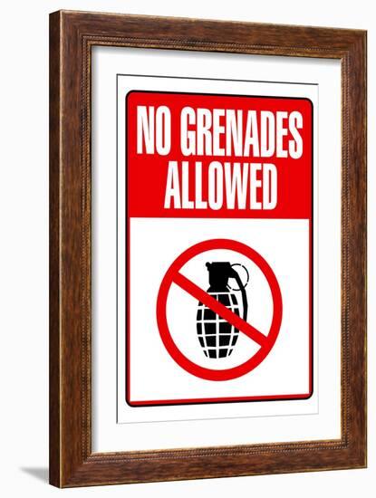 Jersey Shore No Grenades Allowed TV-null-Framed Premium Giclee Print