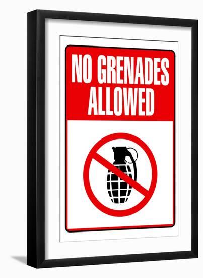 Jersey Shore No Grenades Allowed TV-null-Framed Premium Giclee Print