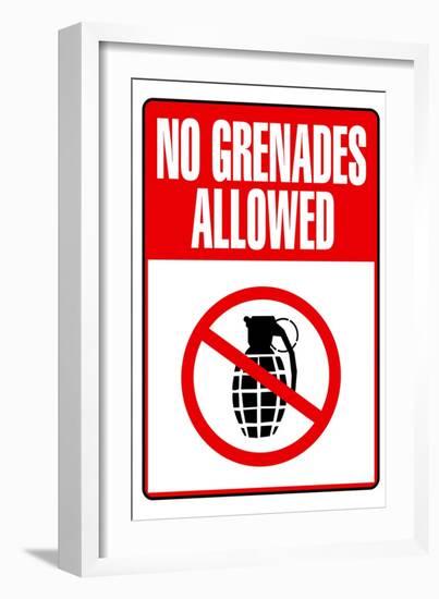 Jersey Shore No Grenades Allowed TV-null-Framed Premium Giclee Print