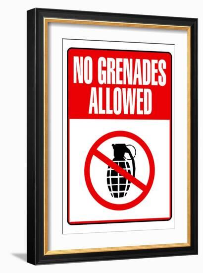 Jersey Shore No Grenades Allowed TV-null-Framed Premium Giclee Print