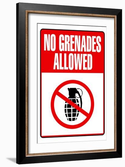 Jersey Shore No Grenades Allowed TV-null-Framed Art Print