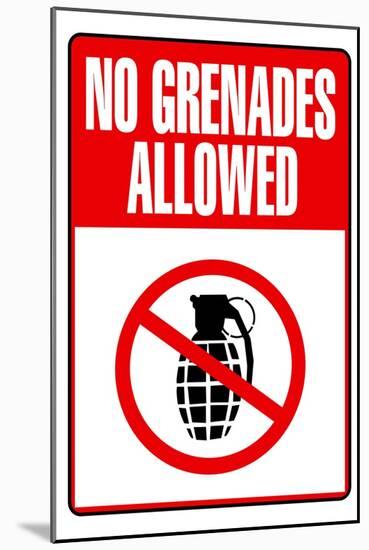 Jersey Shore No Grenades Allowed TV-null-Mounted Art Print