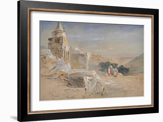 Jerusalem 3, 1858 (Watercolour, Ink)-Edward Lear-Framed Giclee Print