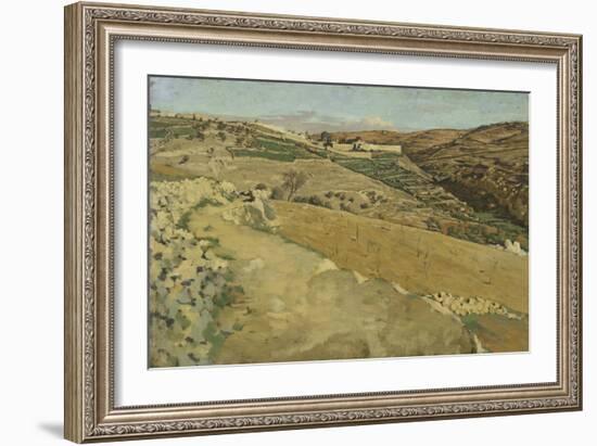 Jerusalem and Siloam, South Side from 'The Life of Our Lord Jesus Christ'-James Jacques Joseph Tissot-Framed Giclee Print