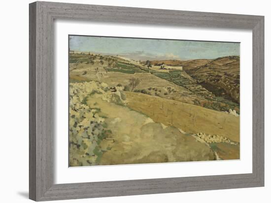 Jerusalem and Siloam, South Side from 'The Life of Our Lord Jesus Christ'-James Jacques Joseph Tissot-Framed Giclee Print