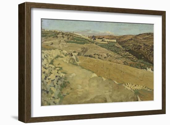 Jerusalem and Siloam, South Side from 'The Life of Our Lord Jesus Christ'-James Jacques Joseph Tissot-Framed Giclee Print