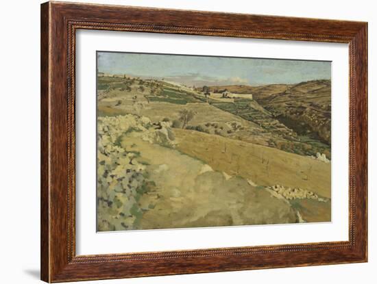 Jerusalem and Siloam, South Side from 'The Life of Our Lord Jesus Christ'-James Jacques Joseph Tissot-Framed Giclee Print