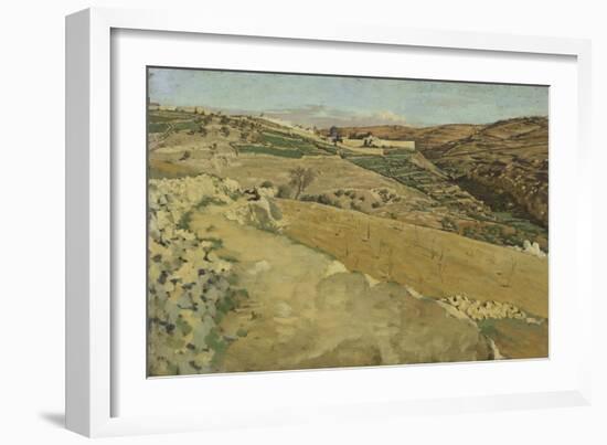 Jerusalem and Siloam, South Side from 'The Life of Our Lord Jesus Christ'-James Jacques Joseph Tissot-Framed Giclee Print
