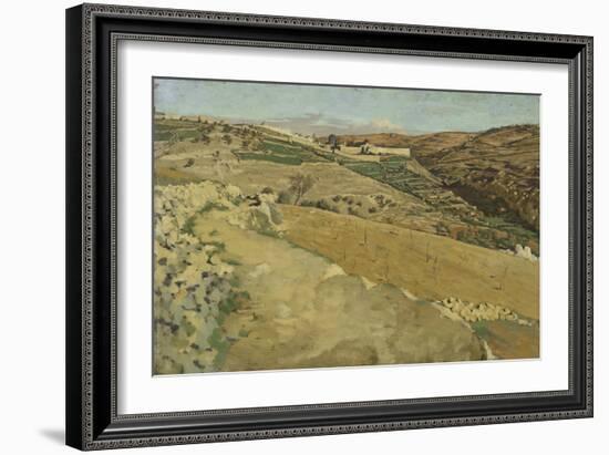 Jerusalem and Siloam, South Side from 'The Life of Our Lord Jesus Christ'-James Jacques Joseph Tissot-Framed Giclee Print