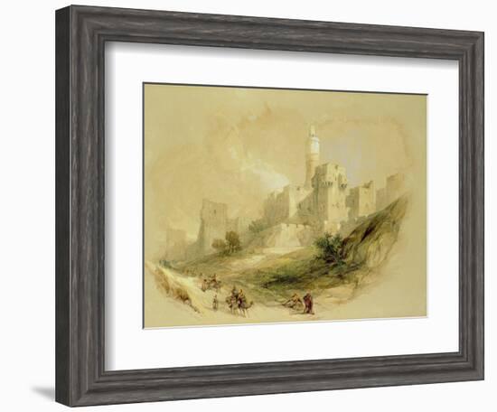 Jerusalem and the Tower of David-David Roberts-Framed Giclee Print
