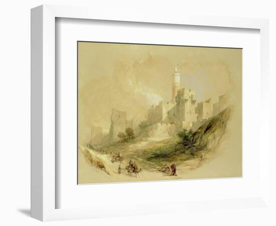 Jerusalem and the Tower of David-David Roberts-Framed Giclee Print