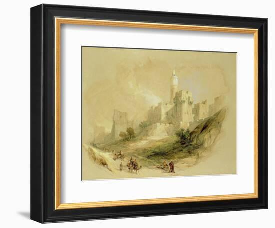 Jerusalem and the Tower of David-David Roberts-Framed Giclee Print