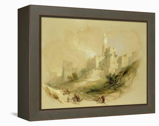 Jerusalem and the Tower of David-David Roberts-Framed Premier Image Canvas