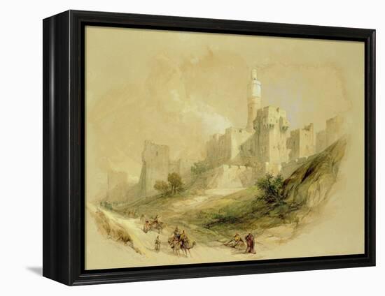 Jerusalem and the Tower of David-David Roberts-Framed Premier Image Canvas