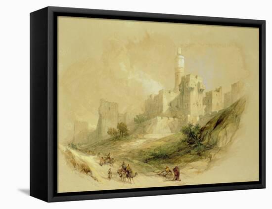 Jerusalem and the Tower of David-David Roberts-Framed Premier Image Canvas