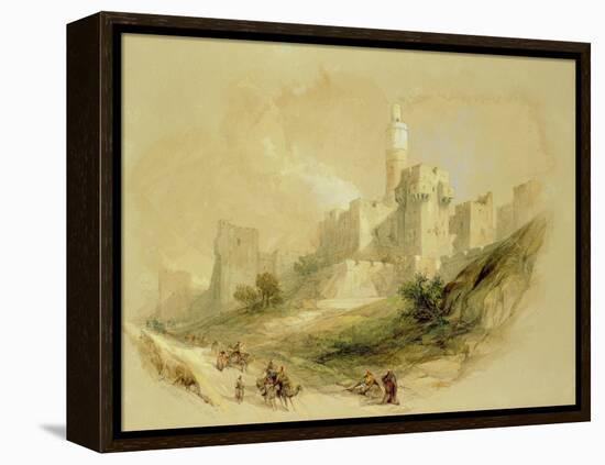 Jerusalem and the Tower of David-David Roberts-Framed Premier Image Canvas