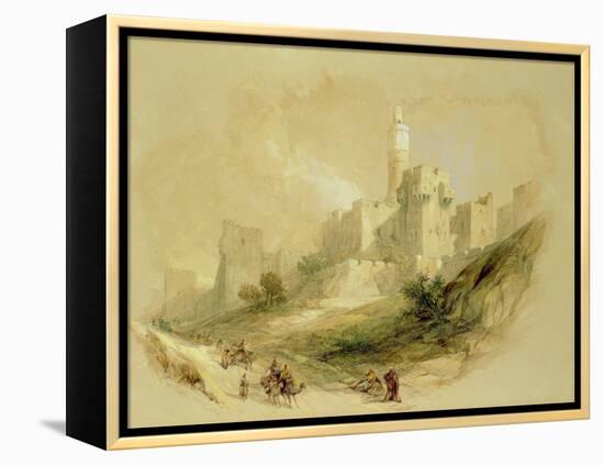 Jerusalem and the Tower of David-David Roberts-Framed Premier Image Canvas