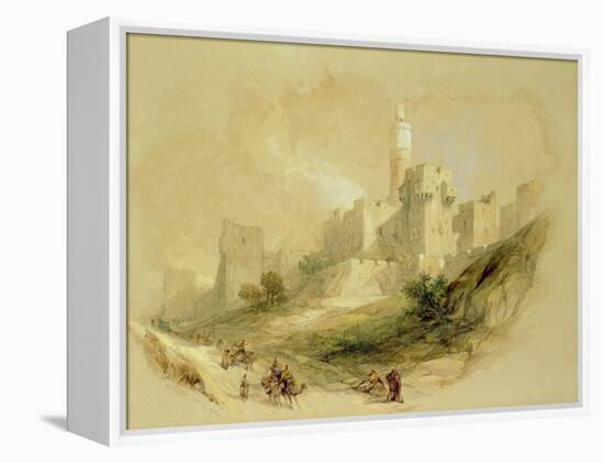 Jerusalem and the Tower of David-David Roberts-Framed Premier Image Canvas