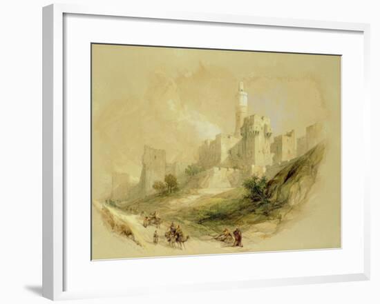 Jerusalem and the Tower of David-David Roberts-Framed Giclee Print