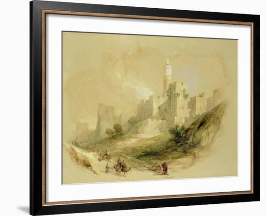 Jerusalem and the Tower of David-David Roberts-Framed Giclee Print