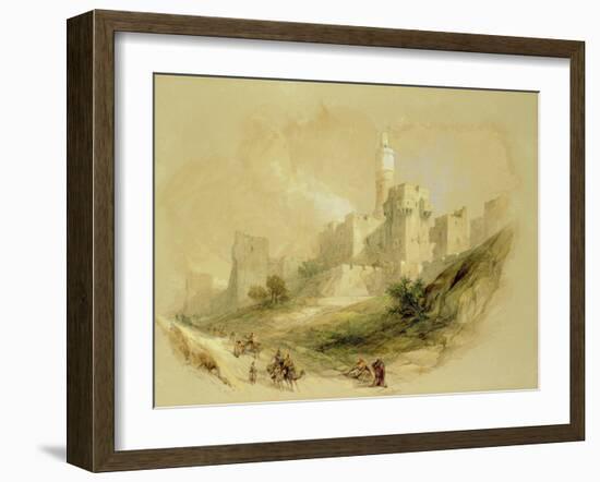 Jerusalem and the Tower of David-David Roberts-Framed Giclee Print