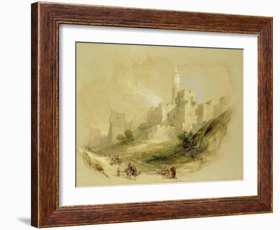 Jerusalem and the Tower of David-David Roberts-Framed Giclee Print