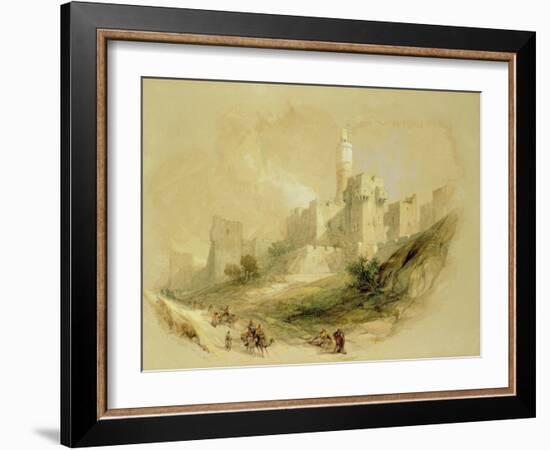 Jerusalem and the Tower of David-David Roberts-Framed Giclee Print