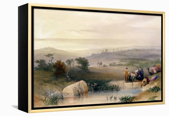 Jerusalem, April 1839, Plate 22 from Volume I of "The Holy Land", Pub. 1842-David Roberts-Framed Premier Image Canvas