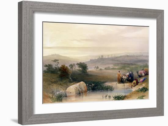 Jerusalem, April 1839, Plate 22 from Volume I of "The Holy Land", Pub. 1842-David Roberts-Framed Giclee Print