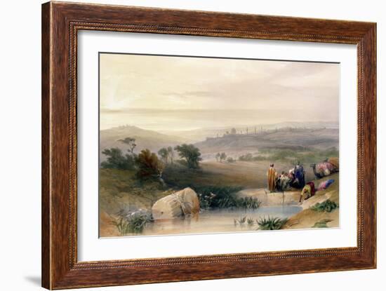 Jerusalem, April 1839, Plate 22 from Volume I of "The Holy Land", Pub. 1842-David Roberts-Framed Giclee Print