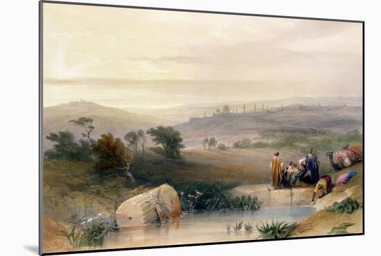 Jerusalem, April 1839, Plate 22 from Volume I of "The Holy Land", Pub. 1842-David Roberts-Mounted Giclee Print