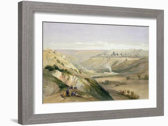 Jerusalem, April 5th 1839, Plate 18 from Volume I of "The Holy Land"-David Roberts-Framed Giclee Print