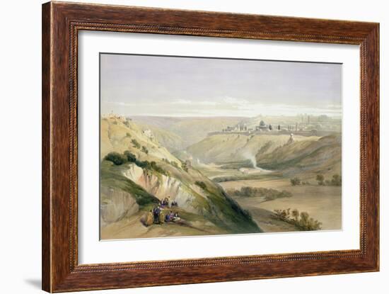 Jerusalem, April 5th 1839, Plate 18 from Volume I of "The Holy Land"-David Roberts-Framed Giclee Print