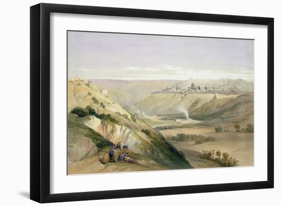 Jerusalem, April 5th 1839, Plate 18 from Volume I of "The Holy Land"-David Roberts-Framed Giclee Print