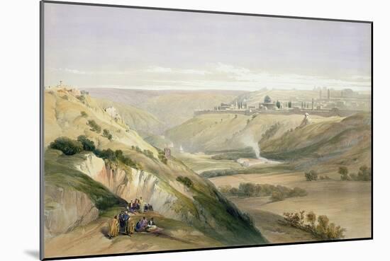 Jerusalem, April 5th 1839, Plate 18 from Volume I of "The Holy Land"-David Roberts-Mounted Giclee Print