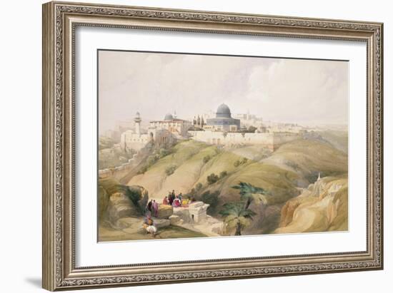 Jerusalem, April 9th 1839, Plate 16 from Volume I of "The Holy Land"-David Roberts-Framed Giclee Print