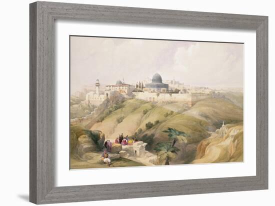 Jerusalem, April 9th 1839, Plate 16 from Volume I of "The Holy Land"-David Roberts-Framed Giclee Print