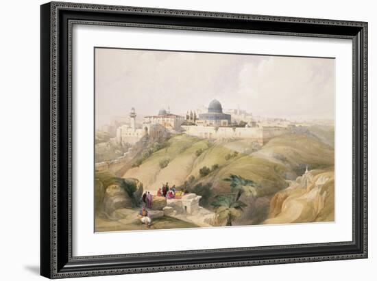 Jerusalem, April 9th 1839, Plate 16 from Volume I of "The Holy Land"-David Roberts-Framed Giclee Print