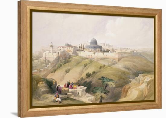 Jerusalem, April 9th 1839, Plate 16 from Volume I of "The Holy Land"-David Roberts-Framed Premier Image Canvas