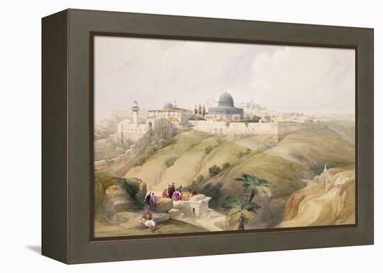 Jerusalem, April 9th 1839, Plate 16 from Volume I of "The Holy Land"-David Roberts-Framed Premier Image Canvas