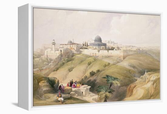 Jerusalem, April 9th 1839, Plate 16 from Volume I of "The Holy Land"-David Roberts-Framed Premier Image Canvas