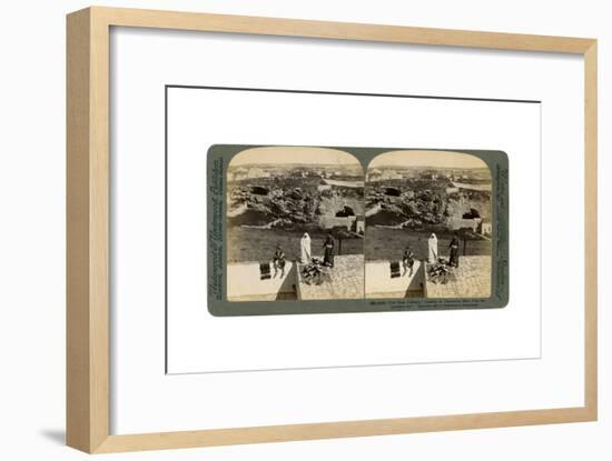 Jerusalem as Seen from the Damascus Gate, Palestine, 1901-Underwood & Underwood-Framed Giclee Print