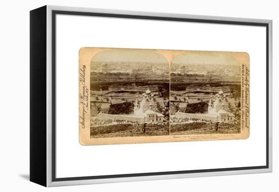 Jerusalem, as Seen from the Mount of Olives, Palestine, 1897-Underwood & Underwood-Framed Premier Image Canvas